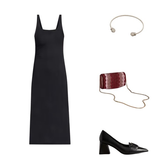 Anthropologie Beaded Petal Clutch RED/PINK New Never Worn! - Picture 8 of 9